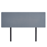 Linen Fabric King Bed Deluxe Headboard Bedhead - Berlin Blue