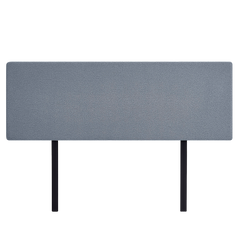 Linen Fabric King Bed Deluxe Headboard Bedhead - Berlin Blue