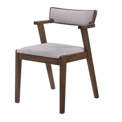 Elsa Dining chair with arm rest in GREY