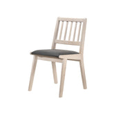 Harriette White Washed Oak Finish Dining Chair Set of 2
