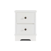 Margaux White Coastal Style Bedside Table