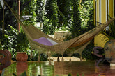 Mayan Legacy King Size Deluxe Outdoor Cotton Mexican Hammock in Cedar Colour