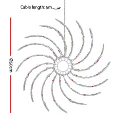 Jingle Jollys Christmas Motif Lights LED Spinner Light Waterproof Colourful
