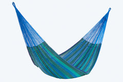 Mayan Legacy King Size Cotton Mexican Hammock in Caribe Colour