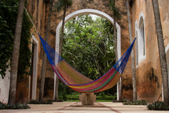 Mayan Legacy King Size Cotton Mexican Hammock in Mexicana Colour