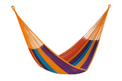 Mayan Legacy Jumbo Size Outdoor Cotton Mexican Hammock in Alegra Colour