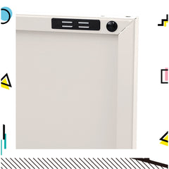ArtissIn Buffet Sideboard Locker Metal Storage Cabinet - BASE White