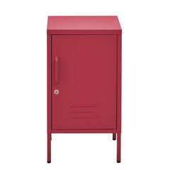 ArtissIn Metal Locker Storage Shelf Filing Cabinet Cupboard Bedside Table Pink