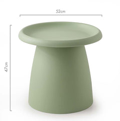 ArtissIn Coffee Table Mushroom Nordic Round Small Side Table 50CM Green