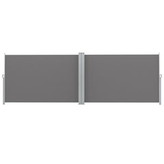 Instahut Side Awning Sun Shade Outdoor Retractable Privacy Screen 2X6M Grey