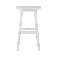 Artiss Set of 2 Beech Wood Bar Stools - White