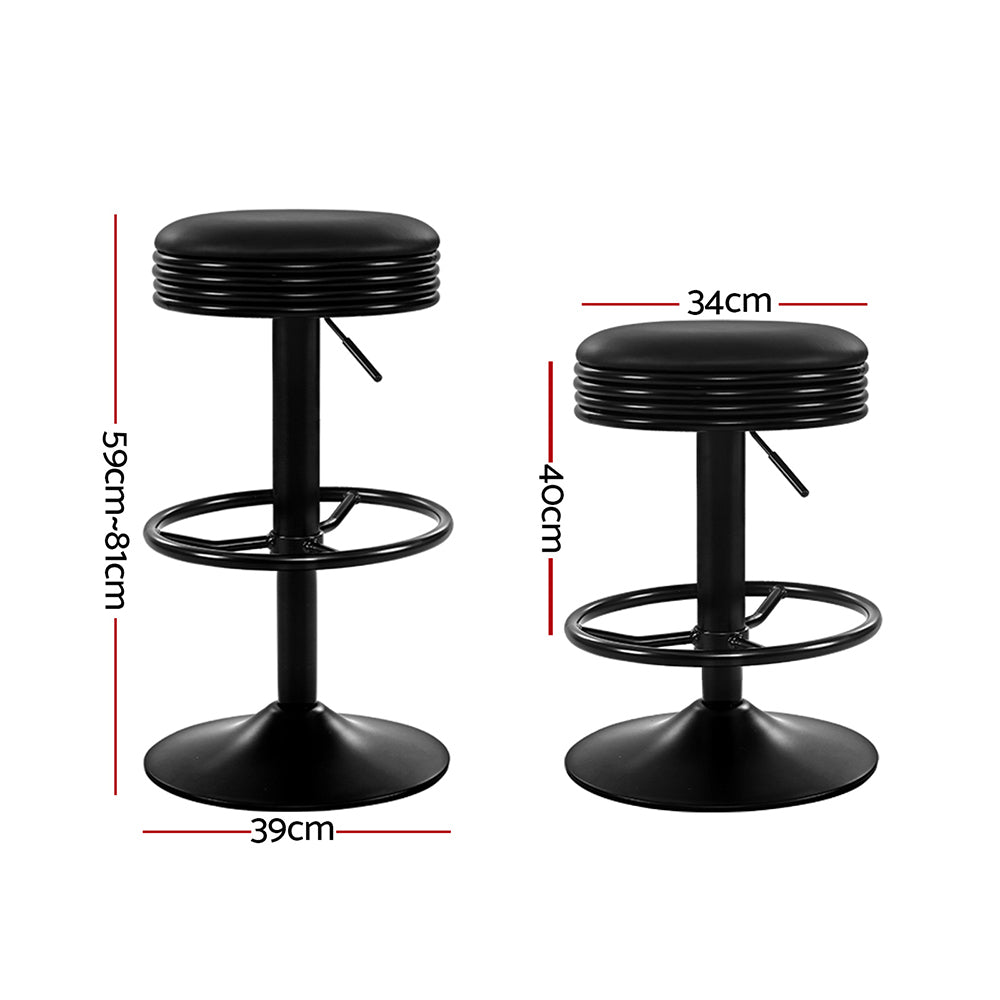 Artiss Bar Stools Kitchen Stool Black Barstool