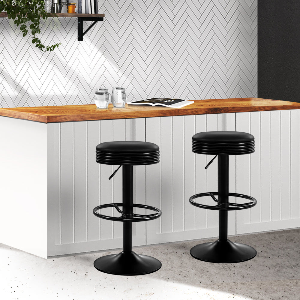 Artiss Bar Stools Kitchen Stool Black Barstool