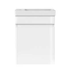 Cefito 400mm Bathroom Vanity Basin Cabinet Sink Storage Wall Hung Ceramic Basins Wall Mounted White