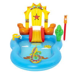 Bestway Swimming Pool Above Ground Inflatable Kids Play Wild West Pools Toy Game