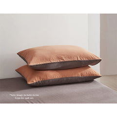 Cosy Club Sheet Set Cotton Sheets King Orange Brown