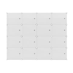 Artiss DIY Shoe Cabinet Shoe Box White Storage Cube Portable Organiser Stand