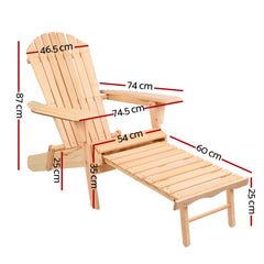 Gardeon Set of 2 Outdoor Sun Lounge Chairs Patio Furniture Beach Chair Lounger