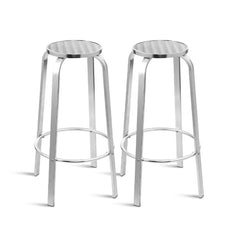 Gardeon Set of 2 Outdoor Bar Stools Patio Furniture Indoor Bistro Kitchen Aluminum