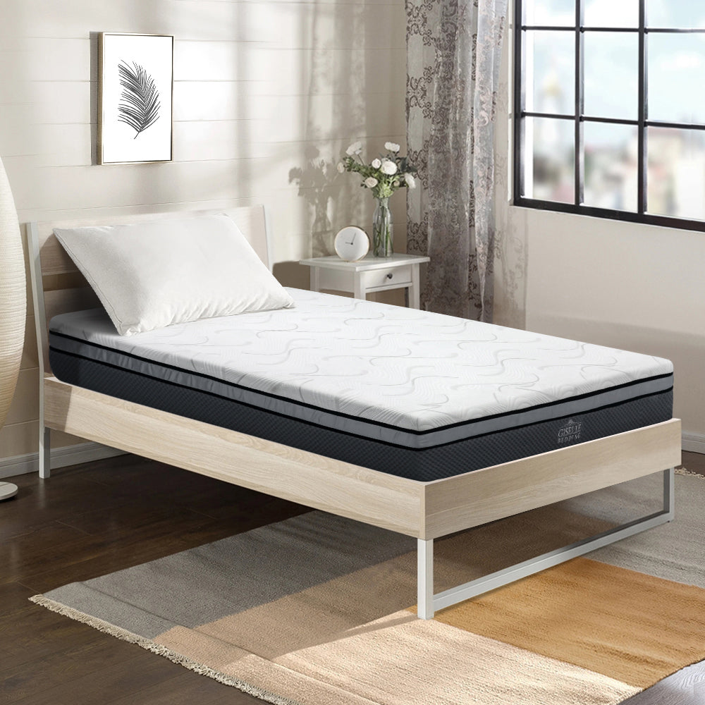 Giselle Bedding Cool Gel Memory Foam Mattress King Single Size.