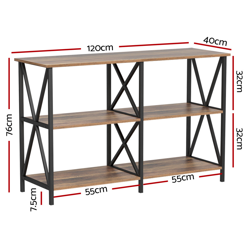 Artiss Console Table Hallway Sofa Table Entry Desk Retro Metal Display Furniture