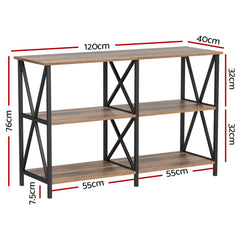 Artiss Console Table Hallway Sofa Table Entry Desk Retro Metal Display Furniture