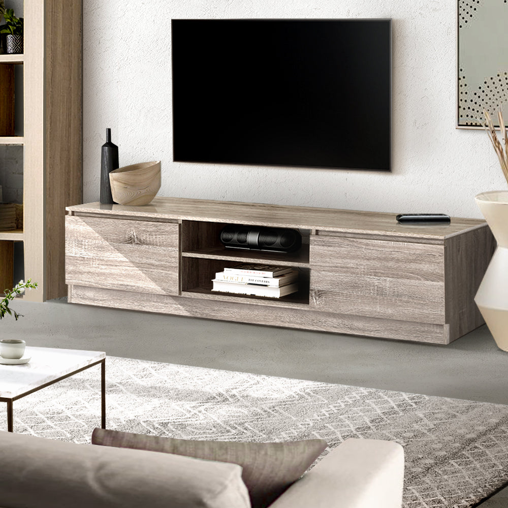 Artiss 160CM TV Stand Entertainment Unit Lowline Storage Cabinet Wooden