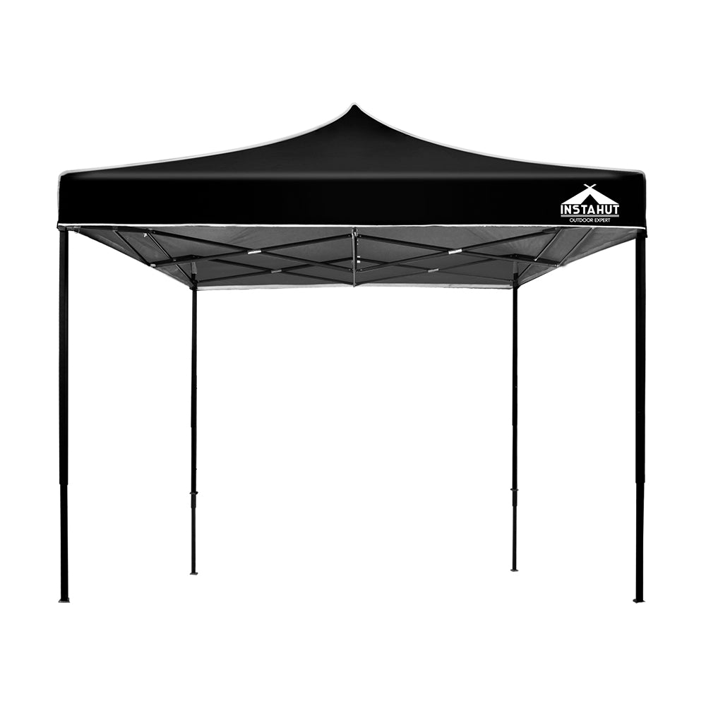 Instahut Gazebo Pop Up Marquee 3x3 Outdoor Wedding Base Pod Kit Black