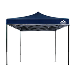 Instahut Gazebo Pop Up Marquee 3x3 Outdoor Wedding Base Pod Kit Navy