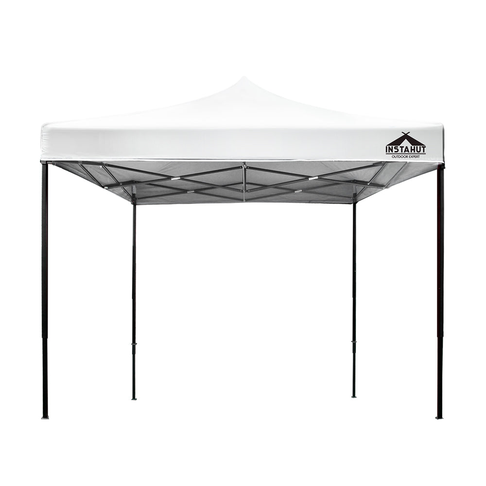 Instahut Gazebo Pop Up Marquee 3x3 Outdoor Wedding Base Pod Kit White