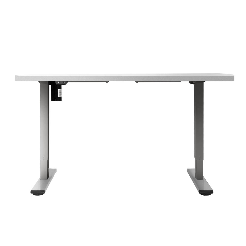 Artiss Electric Standing Desk Motorised Sit Stand Desks Table Grey White 140cm