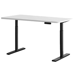 Artiss Electric Standing Desk Motorised Adjustable Sit Stand Desks Black White