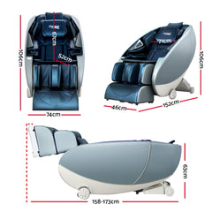 Livemor Massage Chair Zero Gravity Electric Massage Recliner Chairs Deluxe Blue