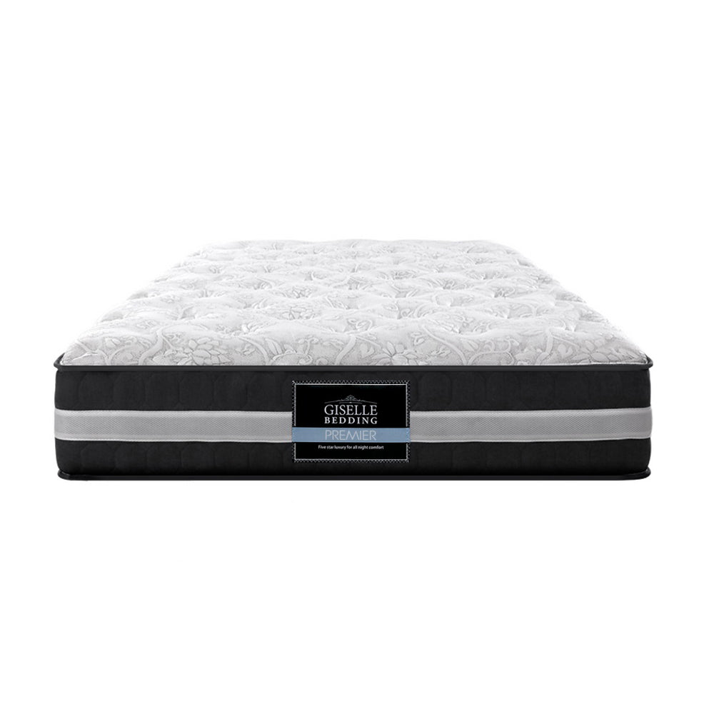 Giselle King Single Mattress Bed Size 7 Zone Pocket Spring Medium Firm Foam 30cm