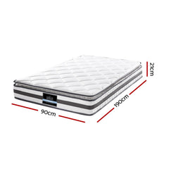 Giselle Bedding Normay Bonnell Spring Mattress 21cm Thick Single