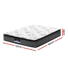 Giselle Bedding Rocco Bonnell Spring Mattress 24cm Thick Double.