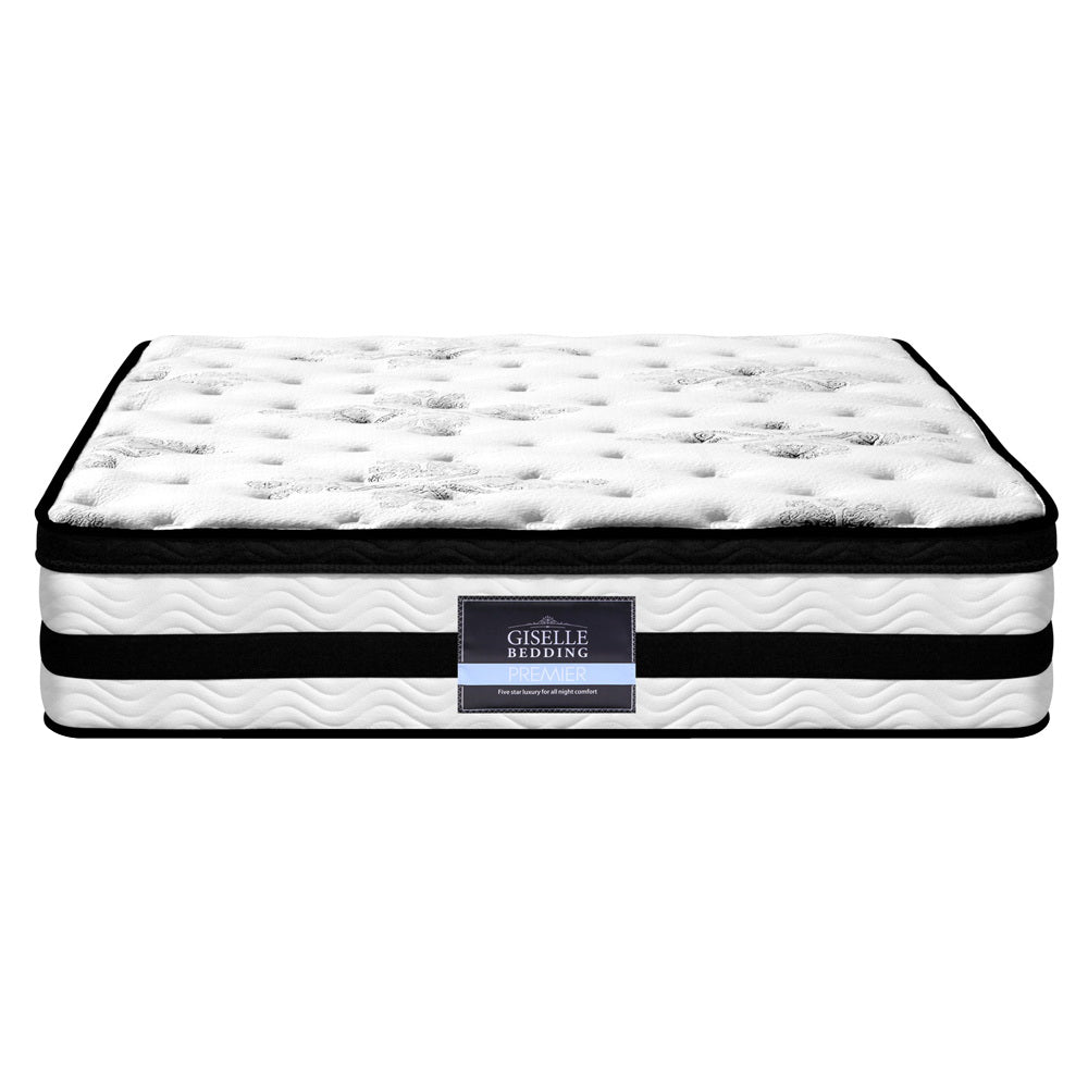 Giselle Bedding Algarve Euro Top Pocket Spring Mattress 34cm Thick Double.