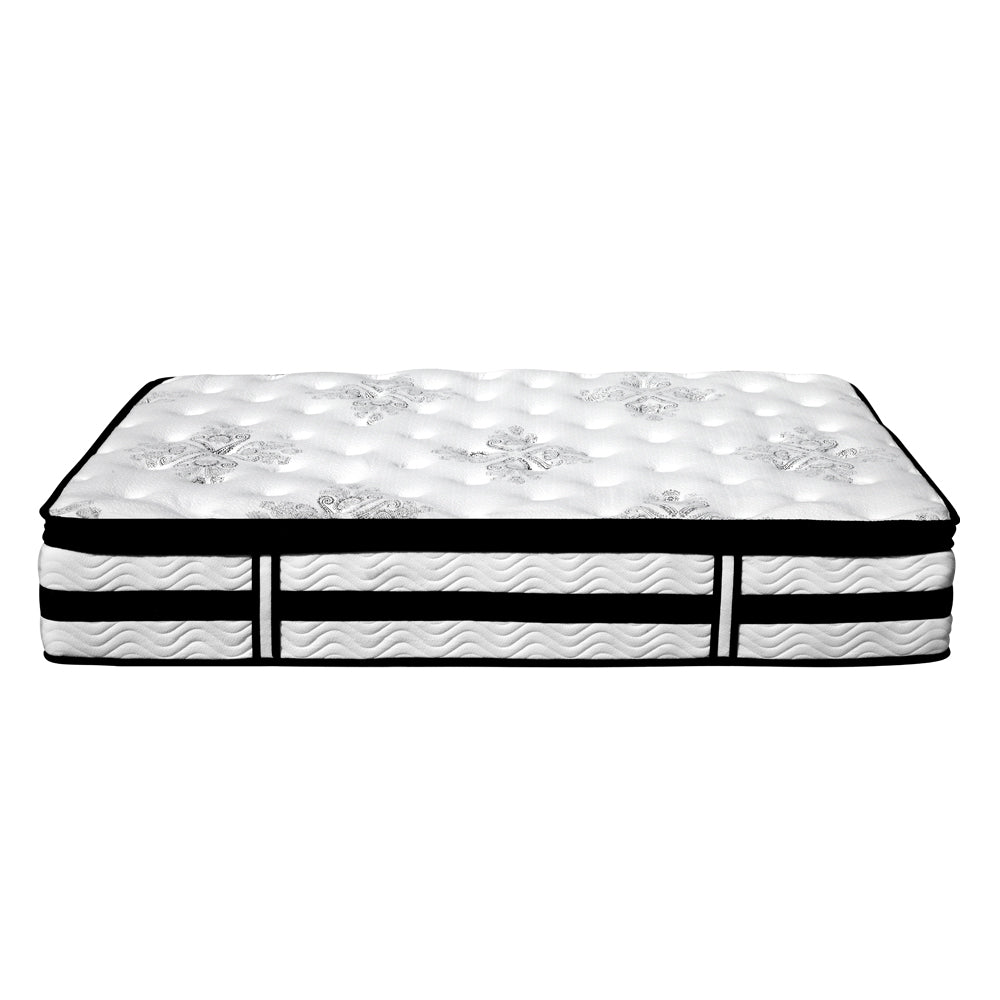 Giselle Bedding Algarve Euro Top Pocket Spring Mattress 34cm Thick Double.