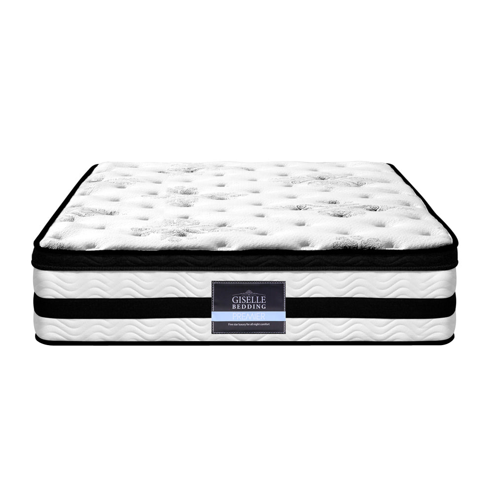 Giselle Bedding Algarve Euro Top Pocket Spring Mattress 34cm Thick Single.