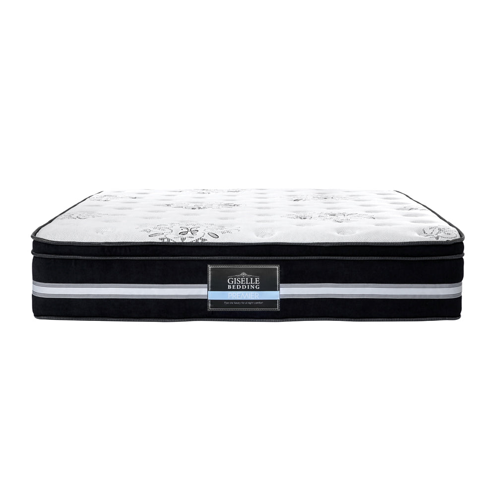 Giselle Bedding Donegal Euro Top Cool Gel Pocket Spring Mattress 34cm Thick King.