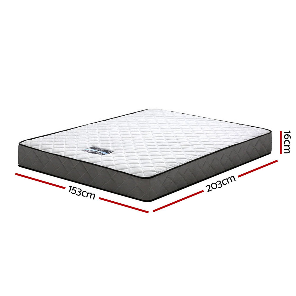 Giselle Bedding Alzbeta Bonnell Spring Mattress 16cm Thick Queen.