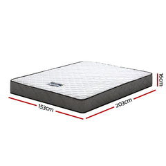 Giselle Bedding Alzbeta Bonnell Spring Mattress 16cm Thick Queen.