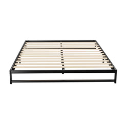 Artiss Metal Bed Frame Double Size Bed Base Mattress Platform Black BERU