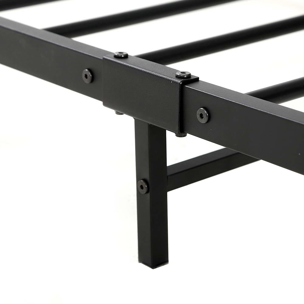 Artiss Metal Bed Frame Single Size Mattress Base Platform Foundation Black Dane