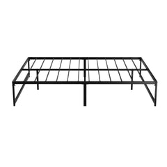 Artiss Bed Frame Metal Platform Queen Size Bed Base Mattress Black TINO