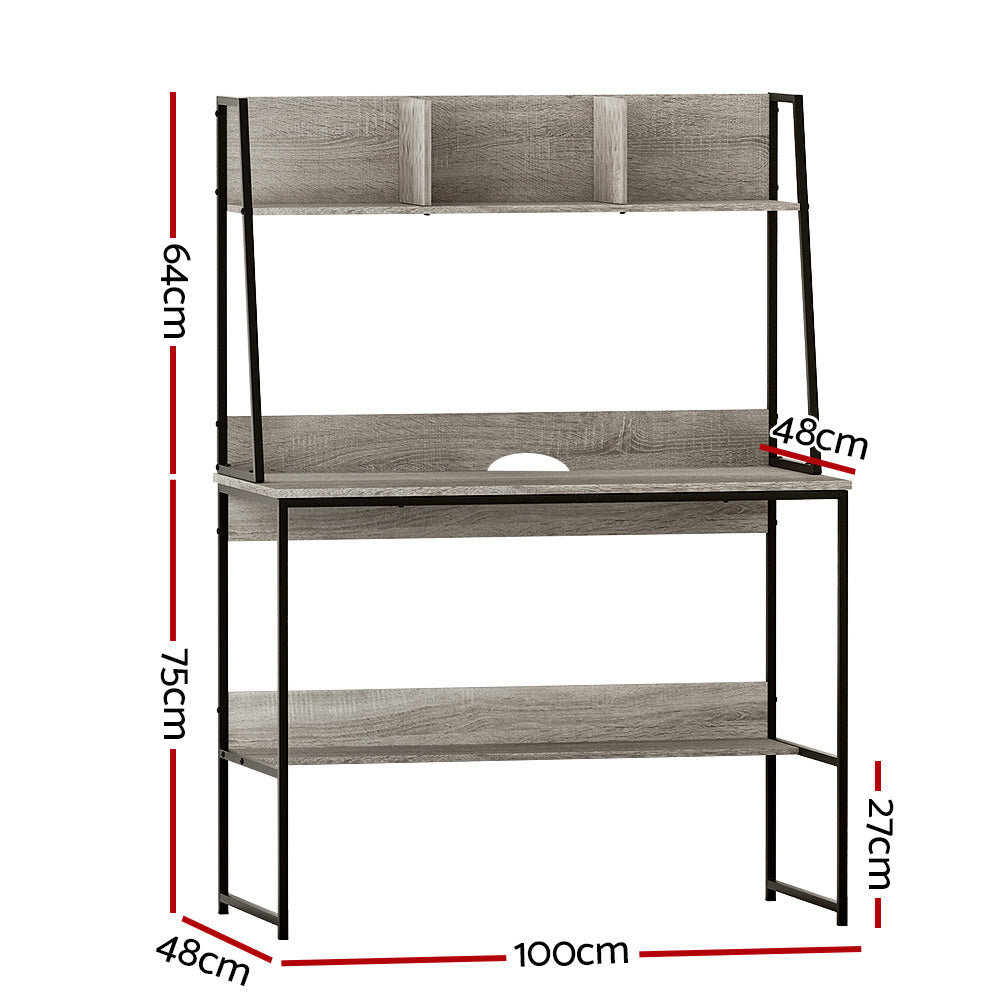 Artiss Computer Desk Office Desks Study Table Workstation Bookshelf Storage