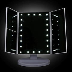 Embellir LED  Tri-Fold Make Up Mirror