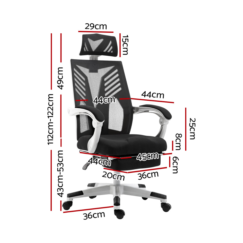 Artiss Gaming Office Chair Computer Desk Chair Home Work Recliner White