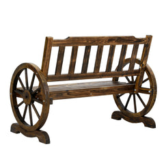 Gardeon Wooden Wagon Wheel Chair