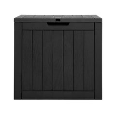 Gardeon Outdoor Storage Box 118L Container Lockable Indoor Garden Toy Tool Shed Black